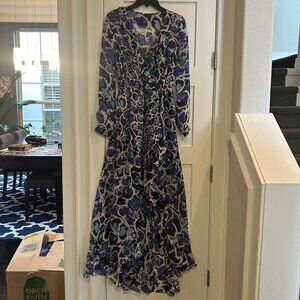 Like NEW! Sachin & Babi Noir Long Ruffle Dress - size 6